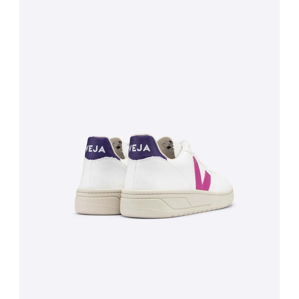 Veja V-10 CWL Women's Shoes White/Purple | CA 580TCE